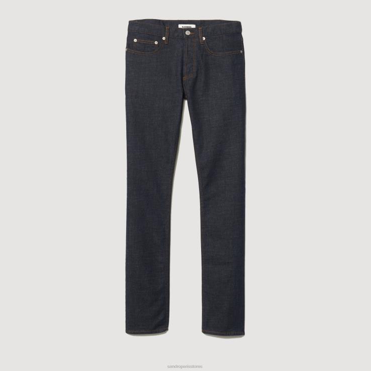 muži Sandro Paris raw-denim surové džínsy - úzky strih odev 428TH598