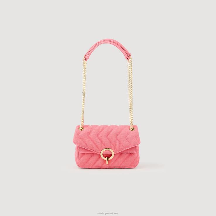 ženy Sandro Paris fushia prešívaná nylonová taška yza príslušenstvo 428TH547