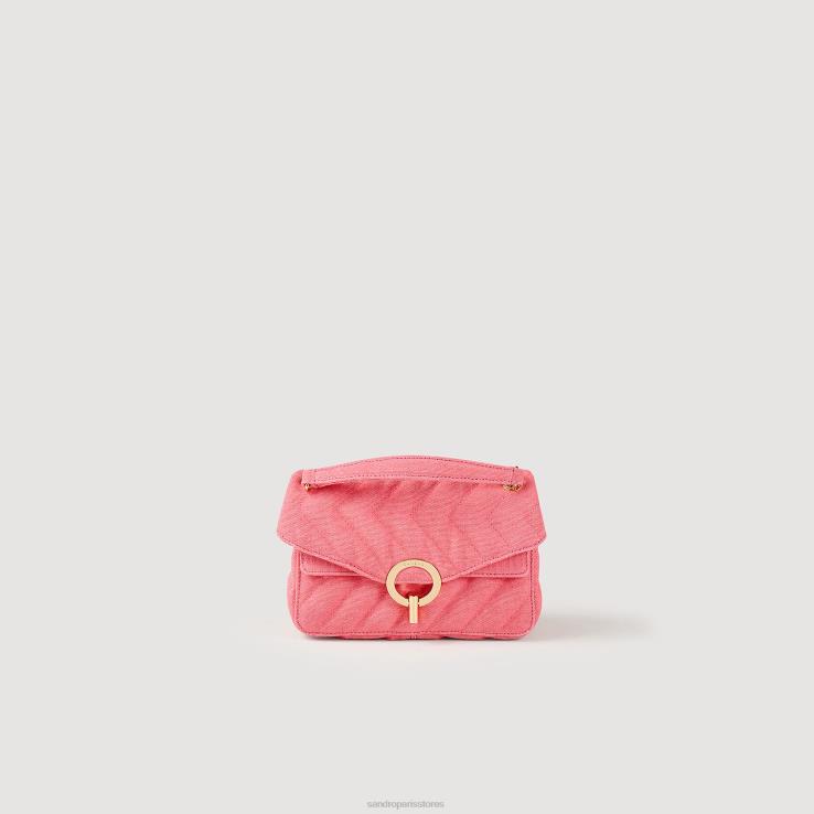 ženy Sandro Paris fushia prešívaná nylonová taška yza príslušenstvo 428TH547