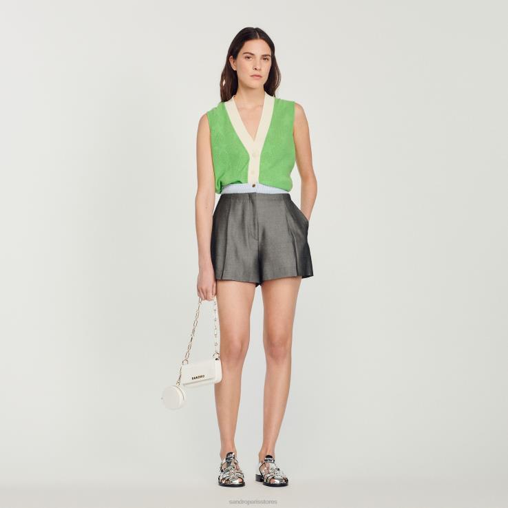 ženy Sandro Paris off white totemo taška s retiazkovým popruhom príslušenstvo 428TH568
